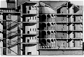 Section through cellblock