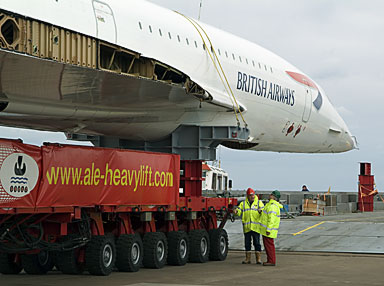 Concorde on the quayside