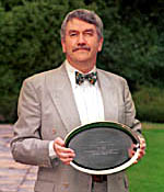 Prof. Bruce Royan with Award
