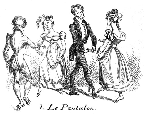 Drawing of two couples dancing.