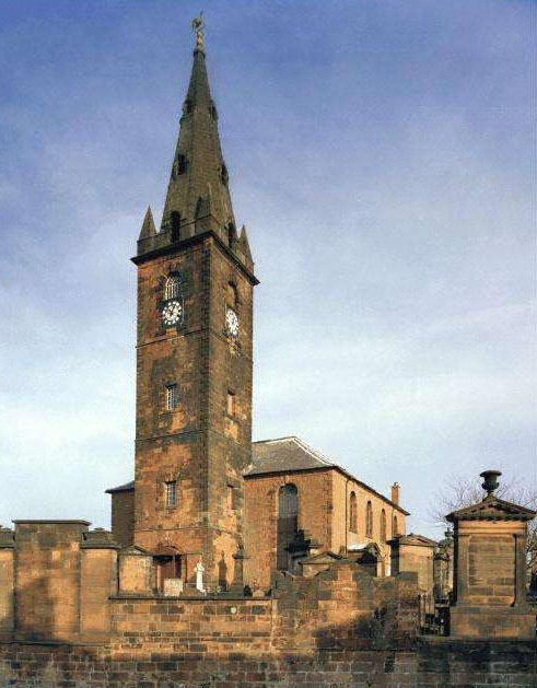 Colour photograph of St Michael's Church, Dumfries.