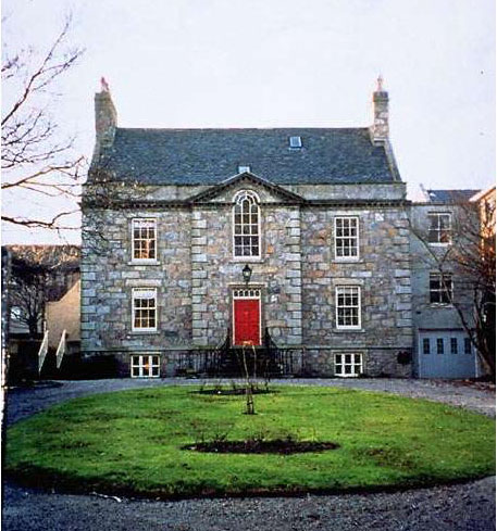 Colour photograph of town house in Old Aberdeen.