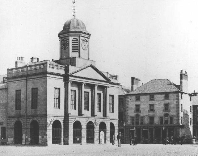 Black and white photograph of Kelso town house, buiilt 1816.