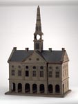Thumbnail photograph of model of Dundee town house. 