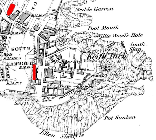 PS map Peterhead Harbour 1872