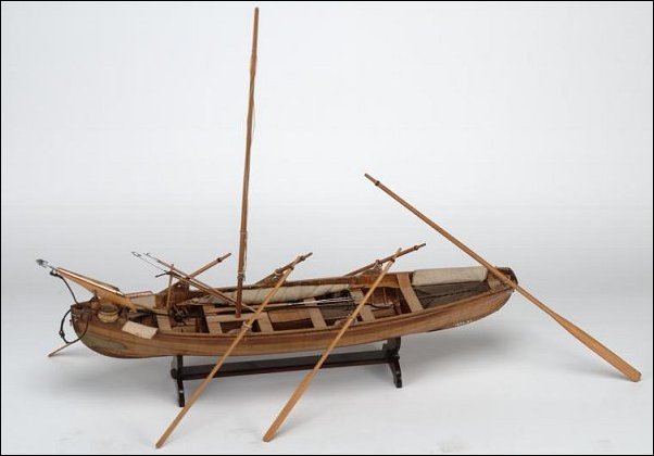 Model of a whale boat