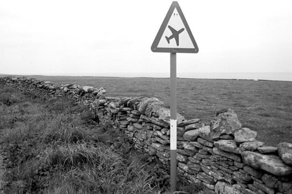 Sign Warning of Low Flying Aircraft, Orkney