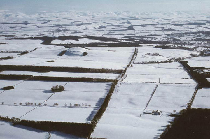 Aerial photograph of the route of Dere Street.