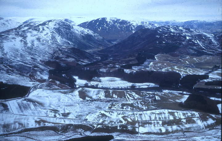 Aerial photograph of Fendoch in its setting.