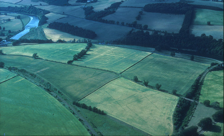 Aerial photograph of Newstead in its setting.