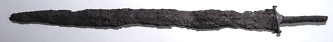 Photograph of sword found at Fendoch.