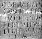Thumbnail inscription from Cramond. 
