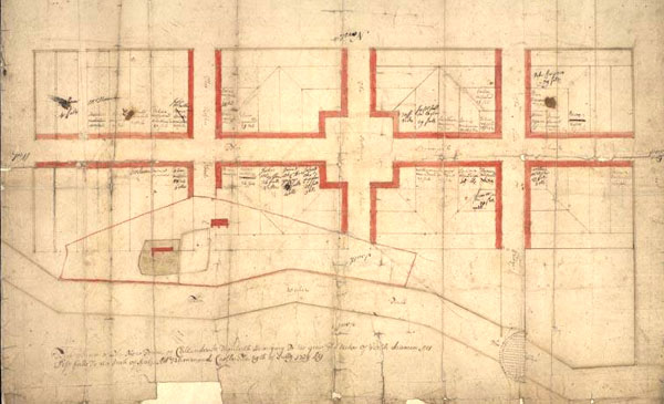Feuing plan of Callender, 1739.
